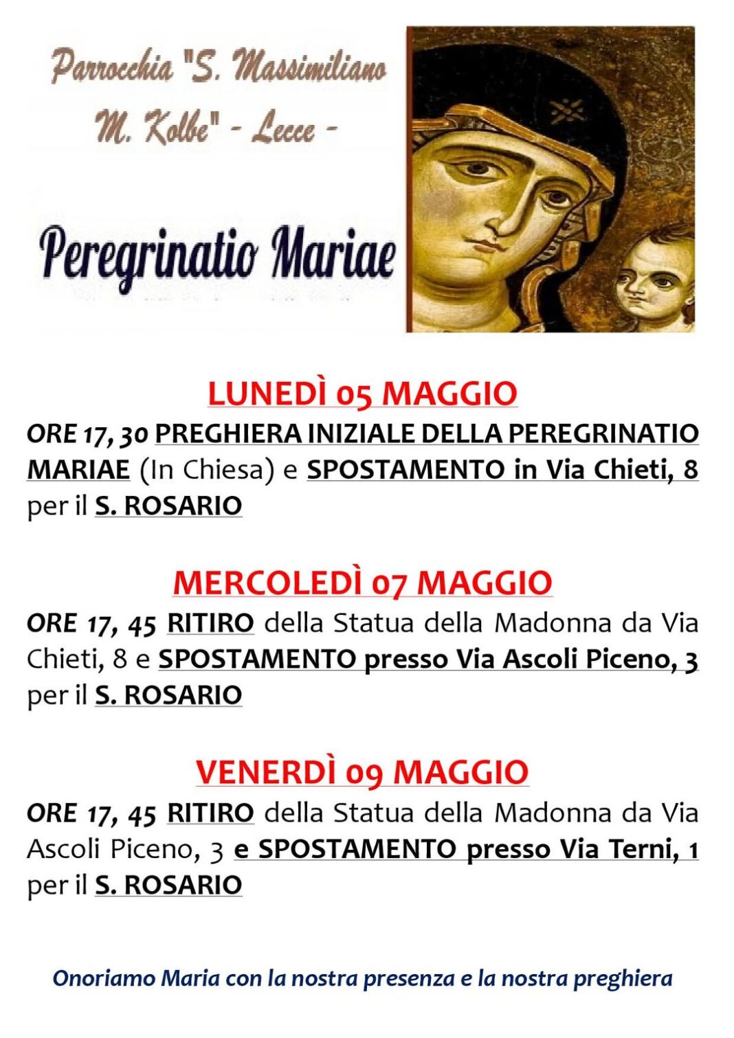Notizie dalla Parrocchia
