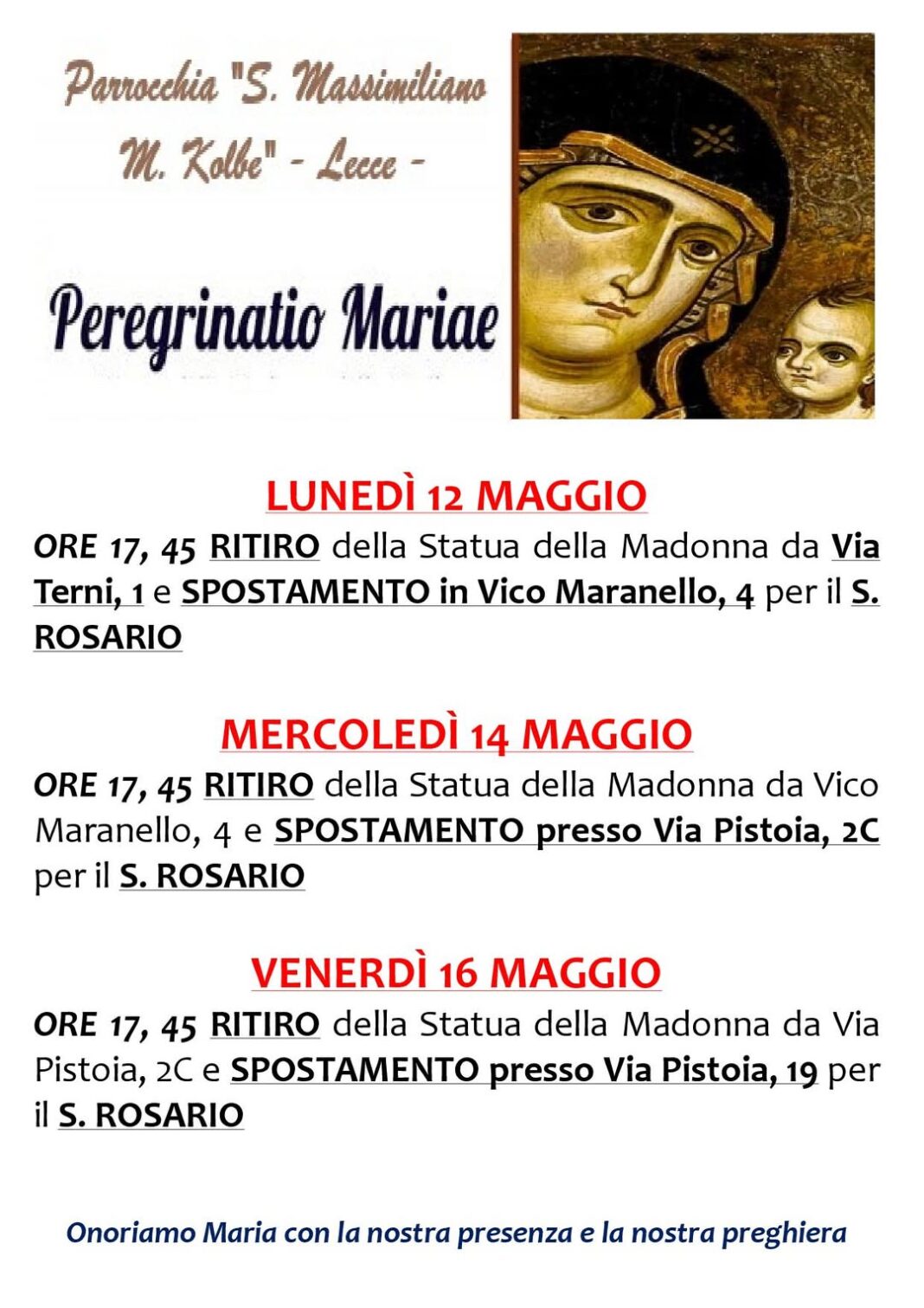Notizie dalla Parrocchia