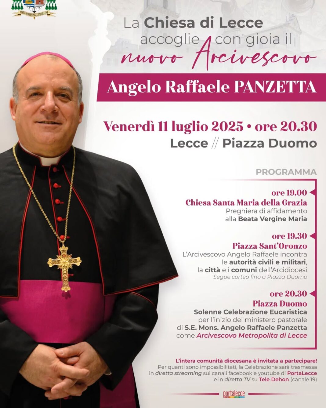 La Chiesa di Lecce lo annuncia con gioia