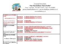 CALENDARIO LITURGICO: Settimana dal 26 Ottobre al 1 Novembre 2025 CALENDARIO LITURGICO: