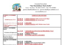 CALENDARIO LITURGICO: Settimana dal 16 al 22 Novembre CALENDARIO LITURGICO: