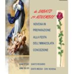 NOVENA IN PREPARAZIONE ALLA FESTA DELL’IMMACOLATA CONCEZIONE Notizie dalla Parrocchia