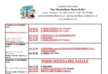 CALENDARIO LITURGICO: Settimana dal 14 al 20 Dicembre