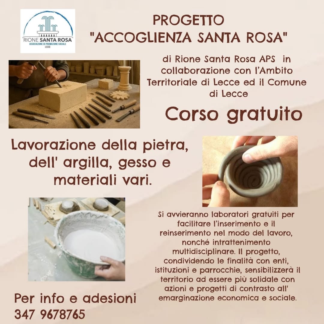 CORSI GRATUITI PROGETTO “ACCOGLIENZA”