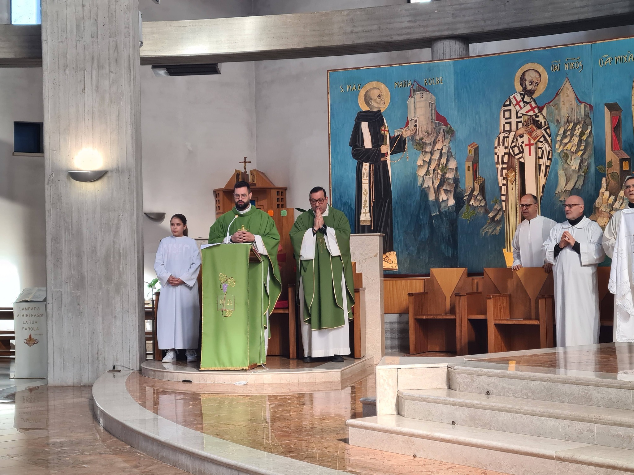 Santa Messa celebrata da don Salvatore Corvino, Direttore dell’Ufficio di Pastorale Giovanile della Diocesi di Lecce.