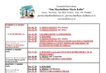 CALENDARIO LITURGICO-PASTORALE: SETTIMANA DAL 15 AL 21 MARZO CALENDARIO LITURGICO-PASTORALE: