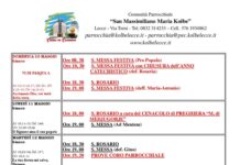 CALENDARIO LITURGICO-PASTORALE: SETTIMANA DAL 10 AL 16 MAGGIO CALENDARIO LITURGICO-PASTORALE: